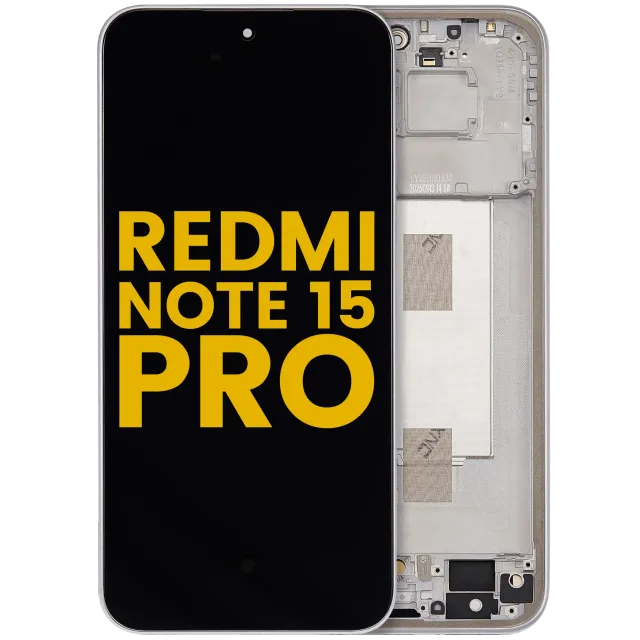 OLED displej s rámečkem pro Xiaomi Redmi Note 15 Pro 5G (repasovaný) (Titanium Color)