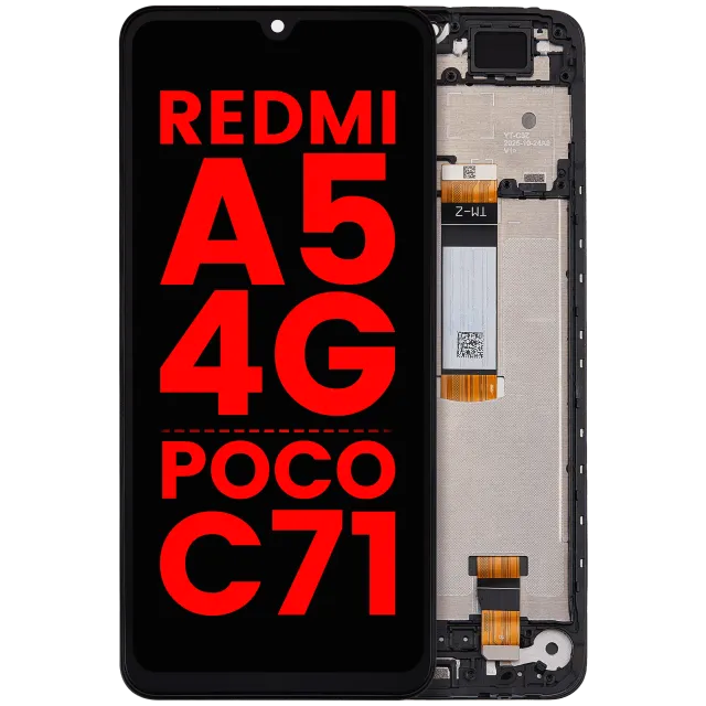 LCD displej s rámečkem pro Xiaomi Redmi A5 4G / Xiaomi Poco C71 (Aftermarket Plus) (všechny barvy)