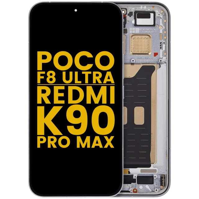 OLED displej s rámečkem pro Xiaomi Poco F8 UItra / Redmi K90 Pro Max (repasovaný) (Denim Blue)