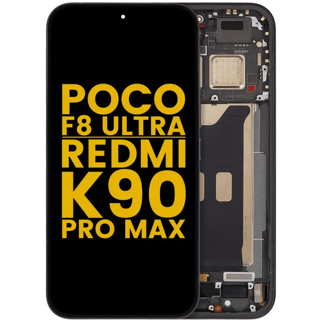 OLED displej s rámečkem pro Xiaomi Poco F8 UItra / Redmi K90 Pro Max (repasovaný) (černá)