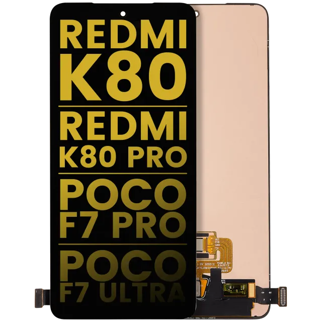 OLED displej bez rámečku pro Xiaomi Redmi K80 / K80 Pro / Poco F7 Pro / Poco F7 UItra (repasovaný) (všechny barvy)