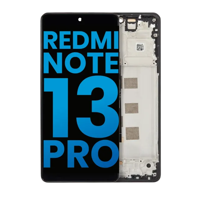 LCD displej s rámečkem pro Xiaomi Redmi Note 13 Pro 4G / Xiaomi Poco M6 Pro 4G / Xiaomi Redmi Note 14S (Aftermarket: Incell) (Midnight Black)