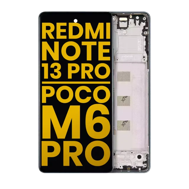 OLED displej s rámečkem pro Xiaomi Redmi Note 13 Pro 4G / Xiaomi Poco M6 Pro 4G (repasovaný) (Forest Green)