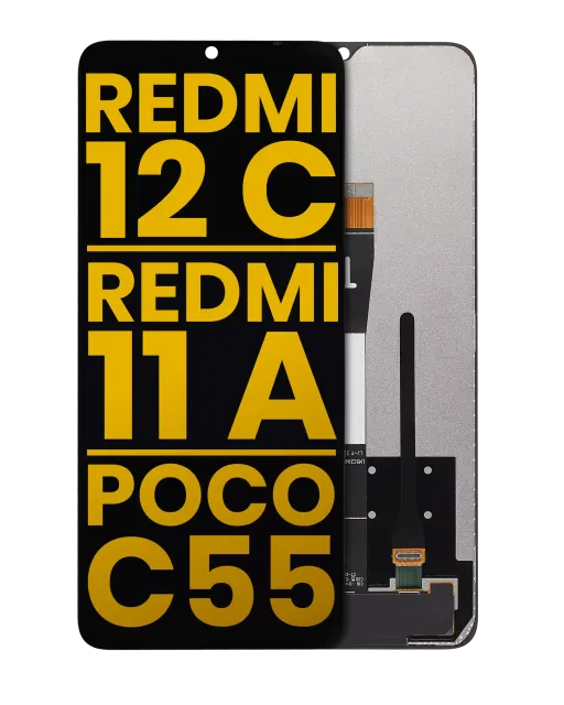 LCD displej bez rámečku pro Xiaomi Redmi 12C / Redmi 11A / Poco C55 (repasovaný) (všechny barvy)