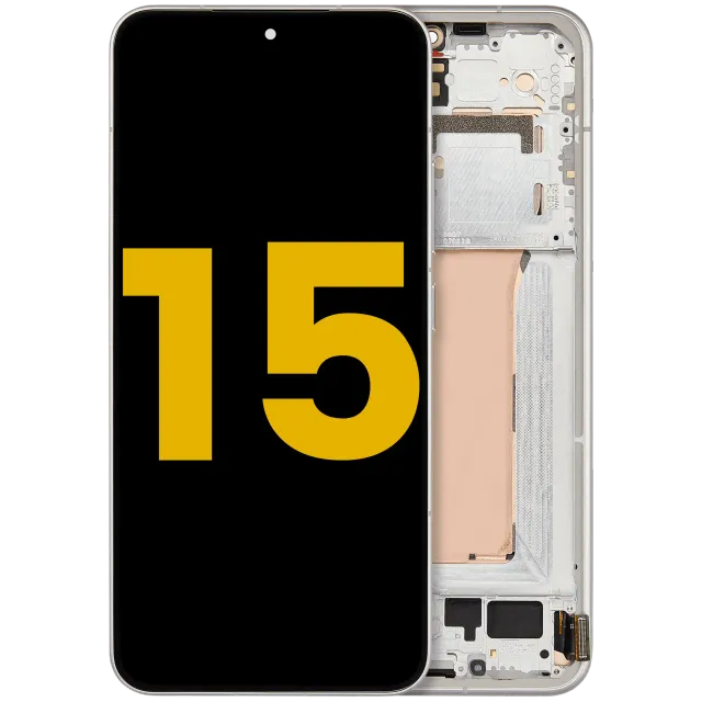 OLED displej s rámečkem pro Xiaomi 15 (repasovaný) (bílá)