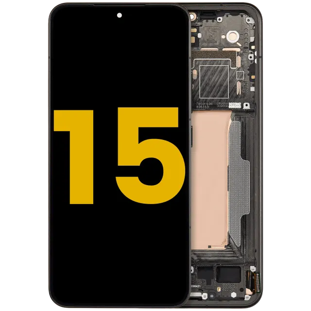 OLED displej s rámečkem pro Xiaomi 15 (repasovaný) (černá)