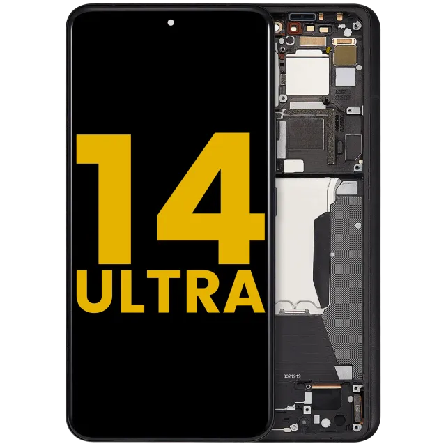 OLED displej s rámečkem pro Xiaomi 14 Ultra (repasovaný) (černá)
