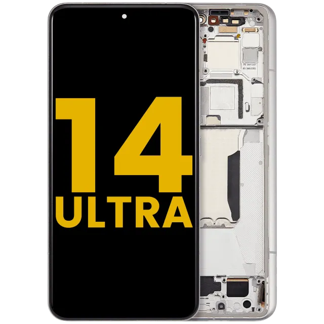 OLED displej s rámečkem pro Xiaomi 14 Ultra (repasovaný) (bílá)