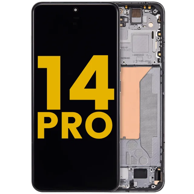 OLED displej s rámečkem pro Xiaomi 14 Pro (repasovaný) (černá)