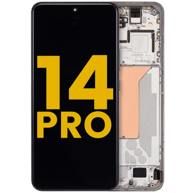 OLED displej s rámečkem pro Xiaomi 14 Pro (repasovaný) (stříbrná)