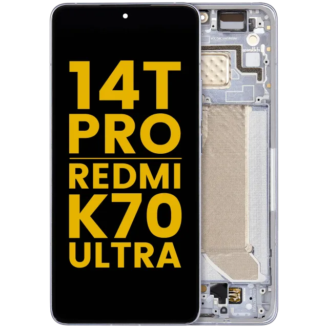 OLED displej s rámečkem pro Xiaomi 14T Pro / Redmi K70 Ultra (repasovaný) (Titan Blue)