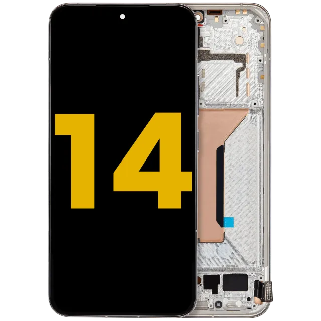 OLED displej s rámečkem pro Xiaomi 14 (repasovaný) (bílá)