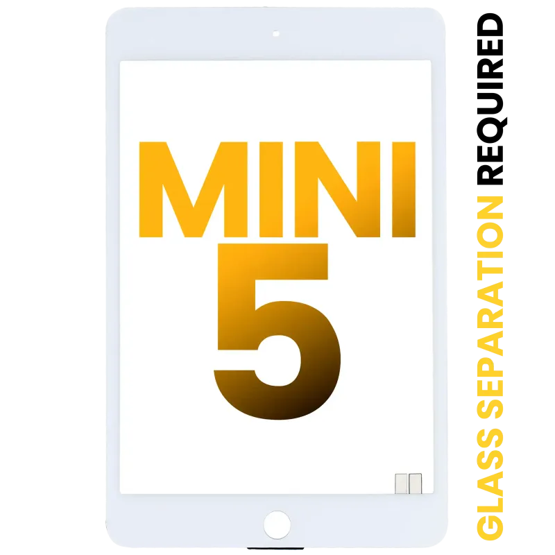 Dotyková vrstva (digitizér) pro iPad mini 5 (předinstalovaná OCA, nutné oddělení skla) (Premium) (bílá)