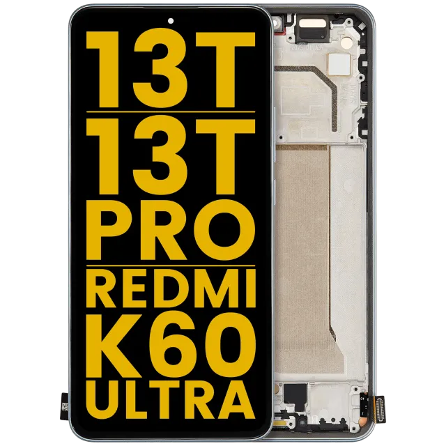 OLED displej s rámečkem pro Xiaomi 13T / 13T Pro / Redmi K60 Ultra (repasovaný) (Meadow Green)