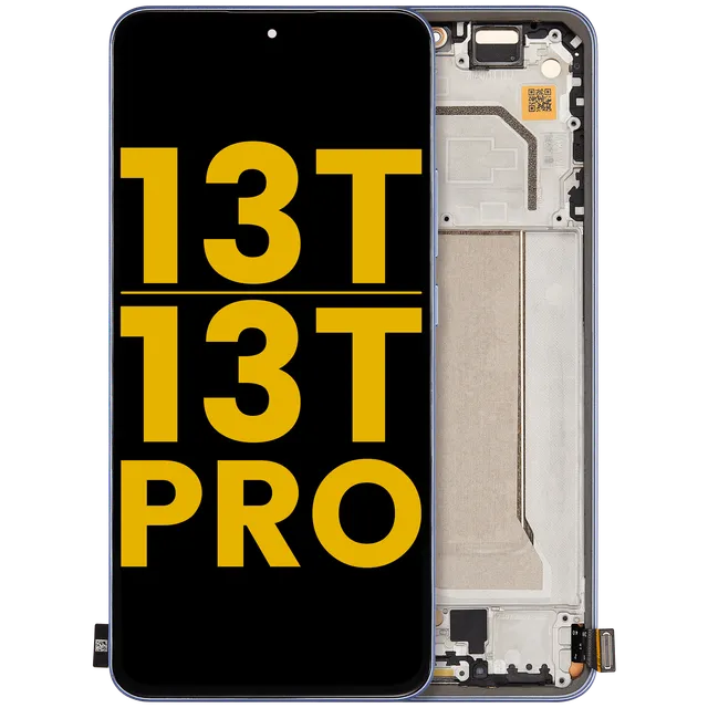 OLED displej s rámečkem pro Xiaomi 13T / 13T Pro (repasovaný) (Alpine Blue)