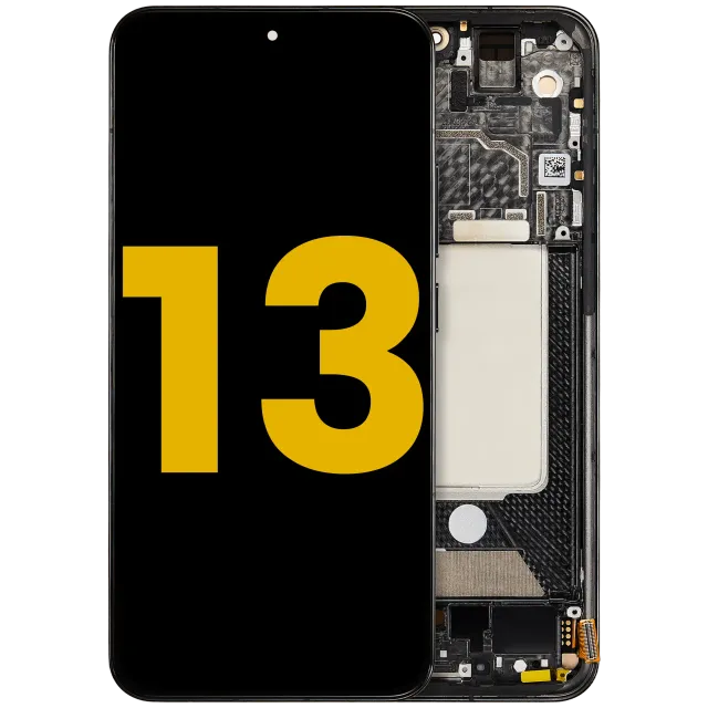 OLED displej s rámečkem pro Xiaomi 13 (repasovaný) (černá)