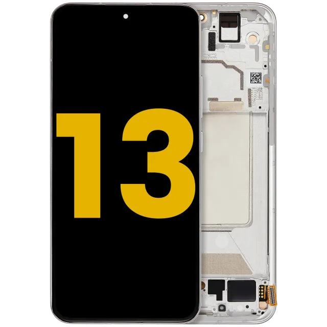 OLED displej s rámečkem pro Xiaomi 13 (repasovaný) (bílá)