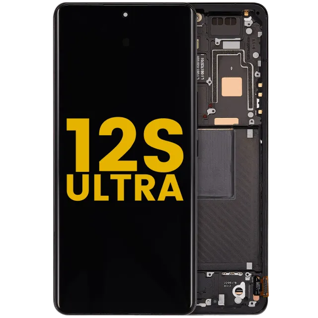 OLED displej s rámečkem pro Xiaomi 12S Ultra (repasovaný) (černá)
