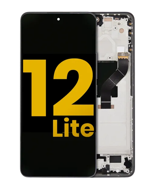 OLED displej s rámečkem pro Xiaomi 12 Lite (repasovaný) (černá)