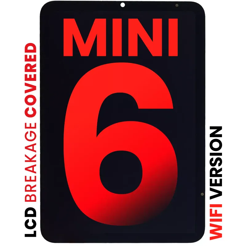 LCD displej s dotykovou vrstvou pro iPad mini 6 (2021) (jen WiFi) (Aftermarket Pro: XO7) (černá)