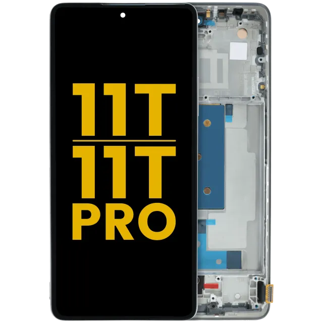 OLED displej s rámečkem pro Xiaomi 11T / 11T Pro (repasovaný) (Celestial Blue)