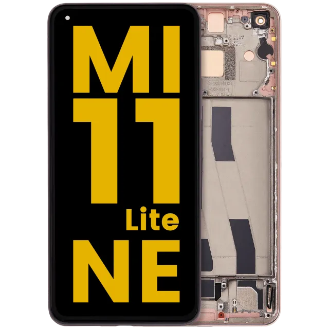OLED displej s rámečkem pro Xiaomi Mi 11 Lite 5G NE (repasovaný) (Peach Pink)