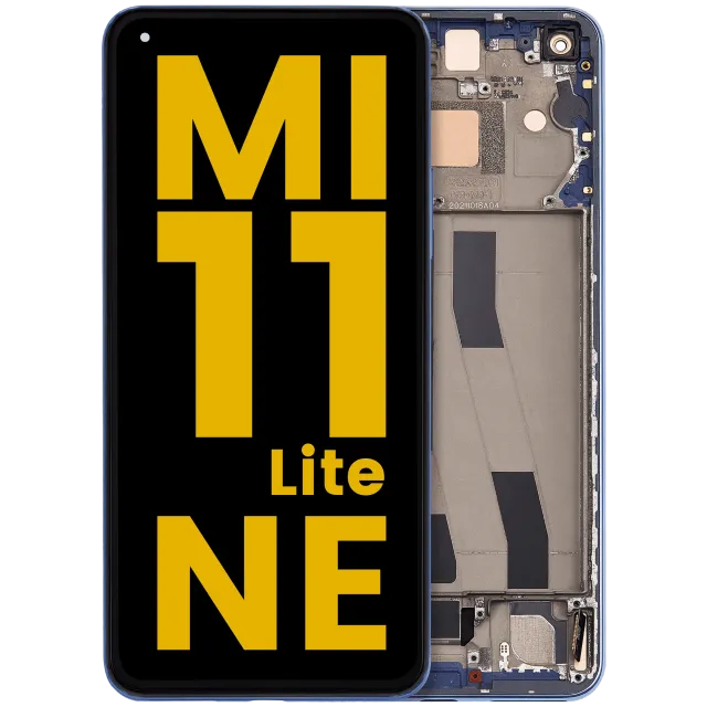 OLED displej s rámečkem pro Xiaomi Mi 11 Lite 5G NE (repasovaný) (Bubblegum Blue)