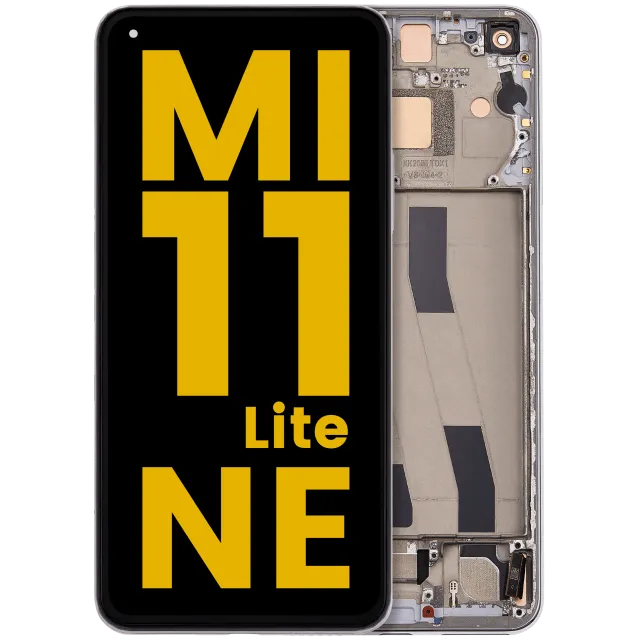 OLED displej s rámečkem pro Xiaomi Mi 11 Lite 5G NE (repasovaný) (Snowflake White)