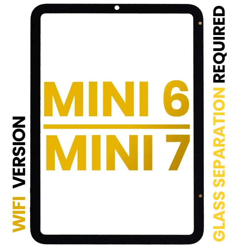 Dotyková vrstva (digitizér) pro iPad mini 6 (2021) / mini 7 (2024) (jen WiFi) (předinstalovaná OCA, nutné oddělení skla) (Premium) (všechny barvy)