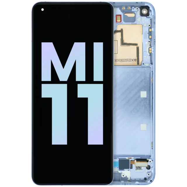 OLED displej s rámečkem pro Xiaomi Mi 11 (Genuine) (fialová)