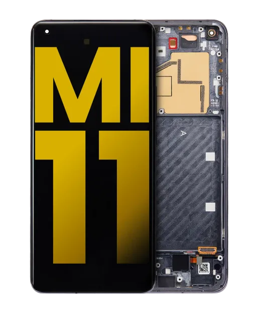 OLED displej s rámečkem pro Xiaomi Mi 11 (repasovaný) (černá)