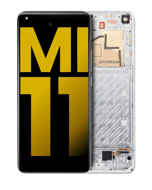 OLED displej s rámečkem pro Xiaomi Mi 11 (repasovaný) (oblačně bílá)