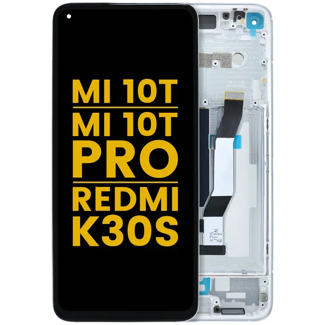 LCD displej s rámečkem pro Xiaomi Mi 10T / Mi 10T Pro 5G / Redmi K30S (repasovaný) (Aurora Blue)