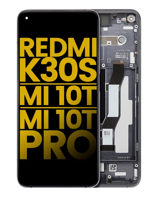 LCD displej s rámečkem pro Xiaomi Redmi K30S / Mi 10T / Mi 10T Pro 5G (repasovaný) (Cosmic Black)