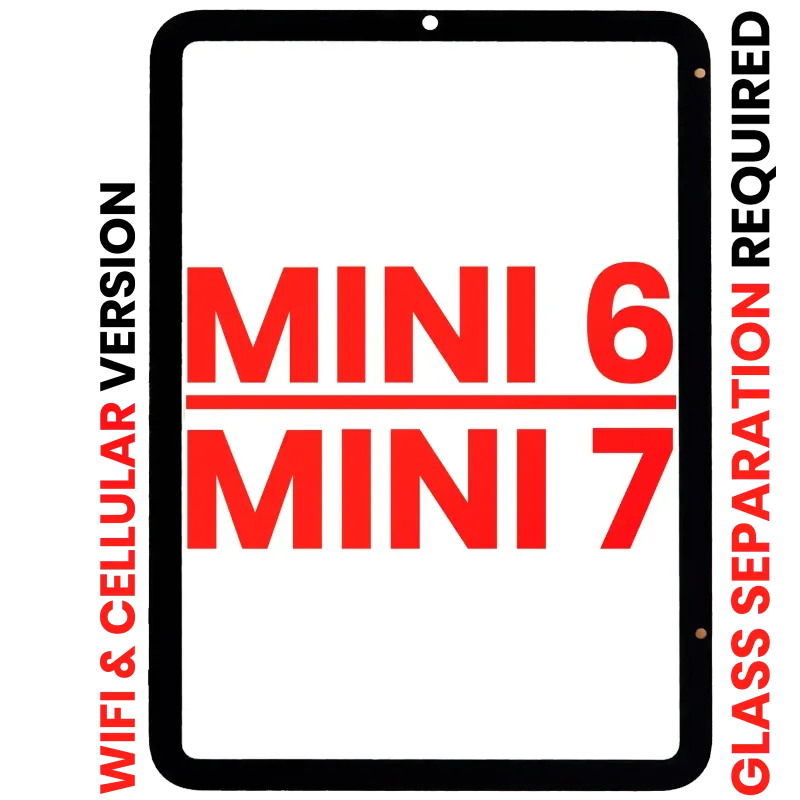 Dotyková vrstva (digitizér) pro iPad mini 6 (2021) / mini 7 (2024) (WiFi / Cellular) (předinstalovaná OCA, nutné oddělení skla) (Aftermarket Plus) (všechny barvy)