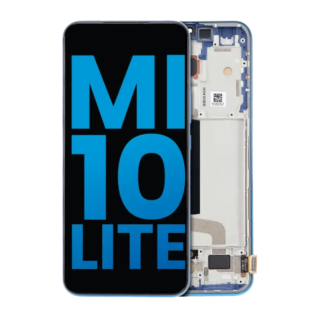 LCD displej s rámečkem pro Xiaomi Mi 10 Lite 5G (Aftermarket: Incell) (Aurora Blue)