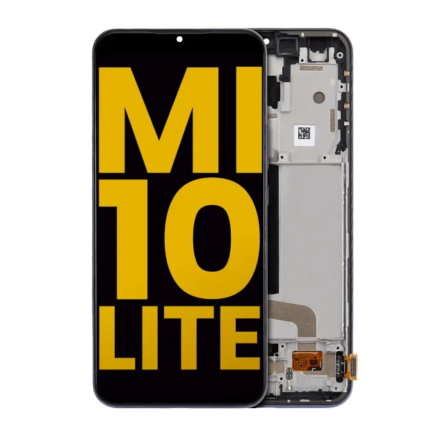 OLED displej s rámečkem pro Xiaomi Mi 10 Lite 5G (repasovaný) (Cosmic Gray)