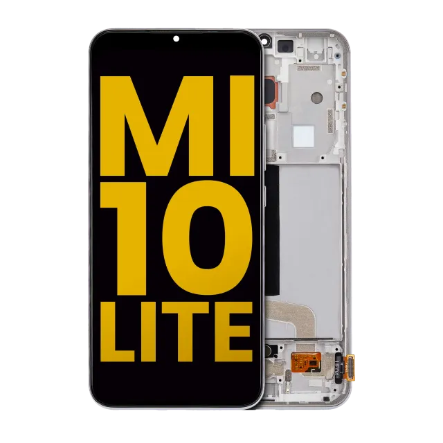OLED displej s rámečkem pro Xiaomi Mi 10 Lite 5G (repasovaný) (Dream White)