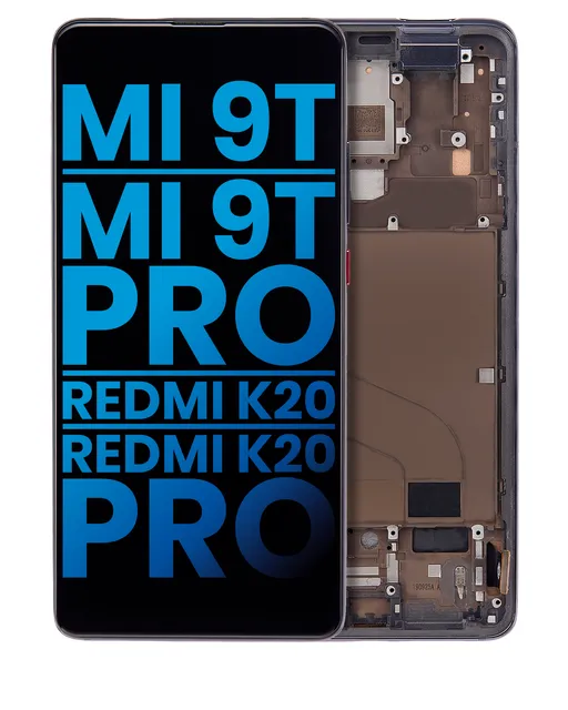 LCD displej s rámečkem pro Xiaomi Mi 9T / 9T Pro / K20 / K20 Pro (Aftermarket: Incell) (Carbon Black)