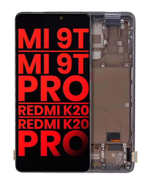 OLED displej s rámečkem pro Xiaomi Mi 9T / 9T Pro / K20 / K20 Pro (Aftermarket Plus) (Carbon Black)