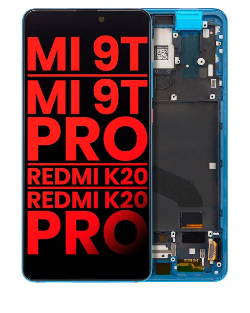 OLED displej s rámečkem pro Xiaomi Mi 9T / 9T Pro / K20 / K20 Pro (Aftermarket Plus) (Glacier Blue)