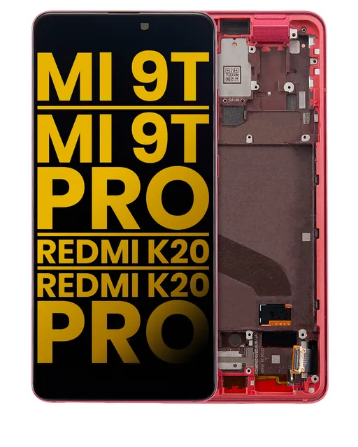 OLED displej s rámečkem pro Xiaomi Mi 9T / 9T Pro / K20 / K20 Pro (repasovaný) (Flame Red)
