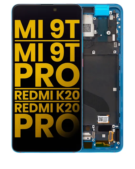 OLED displej s rámečkem pro Xiaomi Mi 9T / 9T Pro / K20 / K20 Pro (repasovaný) (Glacier Blue)