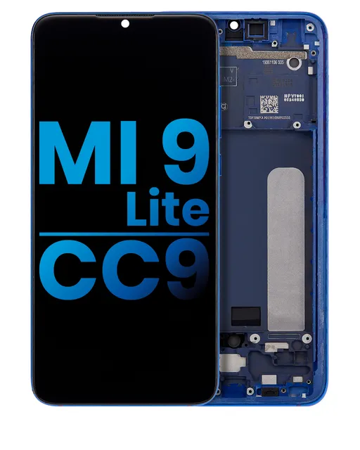 LCD displej s rámečkem pro Xiaomi Mi 9 Lite / CC9 (Aftermarket: Incell) (Aurora Blue)