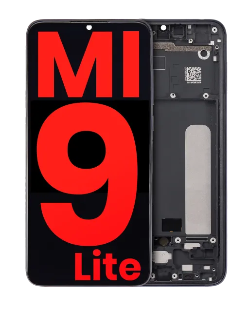 OLED displej s rámečkem pro Xiaomi Mi 9 Lite (Aftermarket Plus) (Onyx Gray)