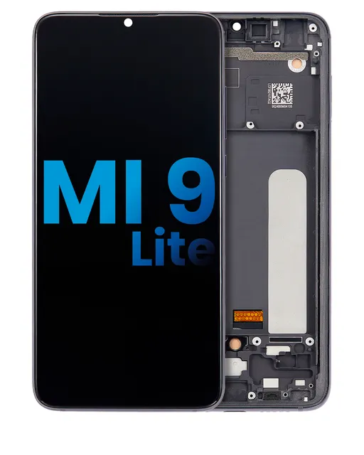 LCD displej s rámečkem pro Xiaomi Mi 9 Lite / CC9 (Aftermarket: Incell) (Onyx Gray)