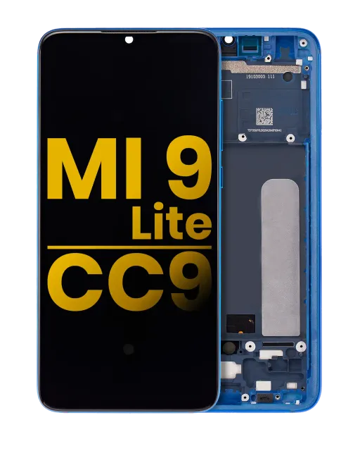 OLED displej s rámečkem pro Xiaomi Mi 9 Lite / CC9 (repasovaný) (Aurora Blue)