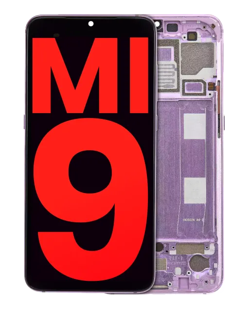 OLED displej s rámečkem pro Xiaomi Mi 9 (Aftermarket Plus) (Lavender Violet)