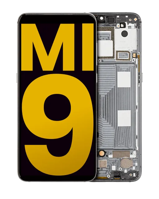 OLED displej s rámečkem pro Xiaomi Mi 9 (repasovaný) (Piano Black)