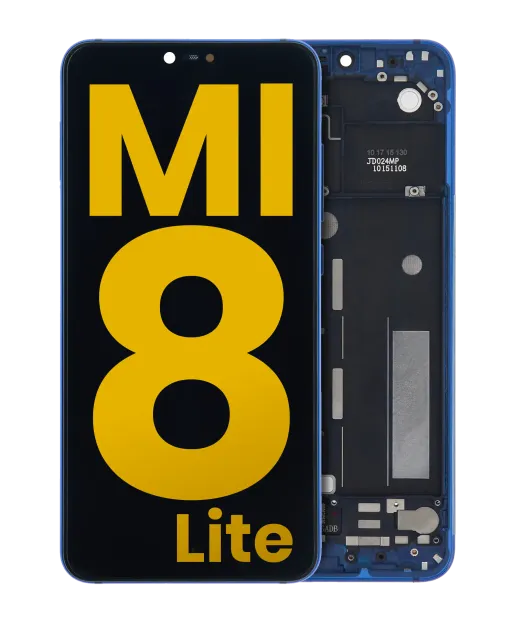 LCD displej s rámečkem pro Xiaomi Mi 8 Lite (repasovaný) (Aurora Blue)